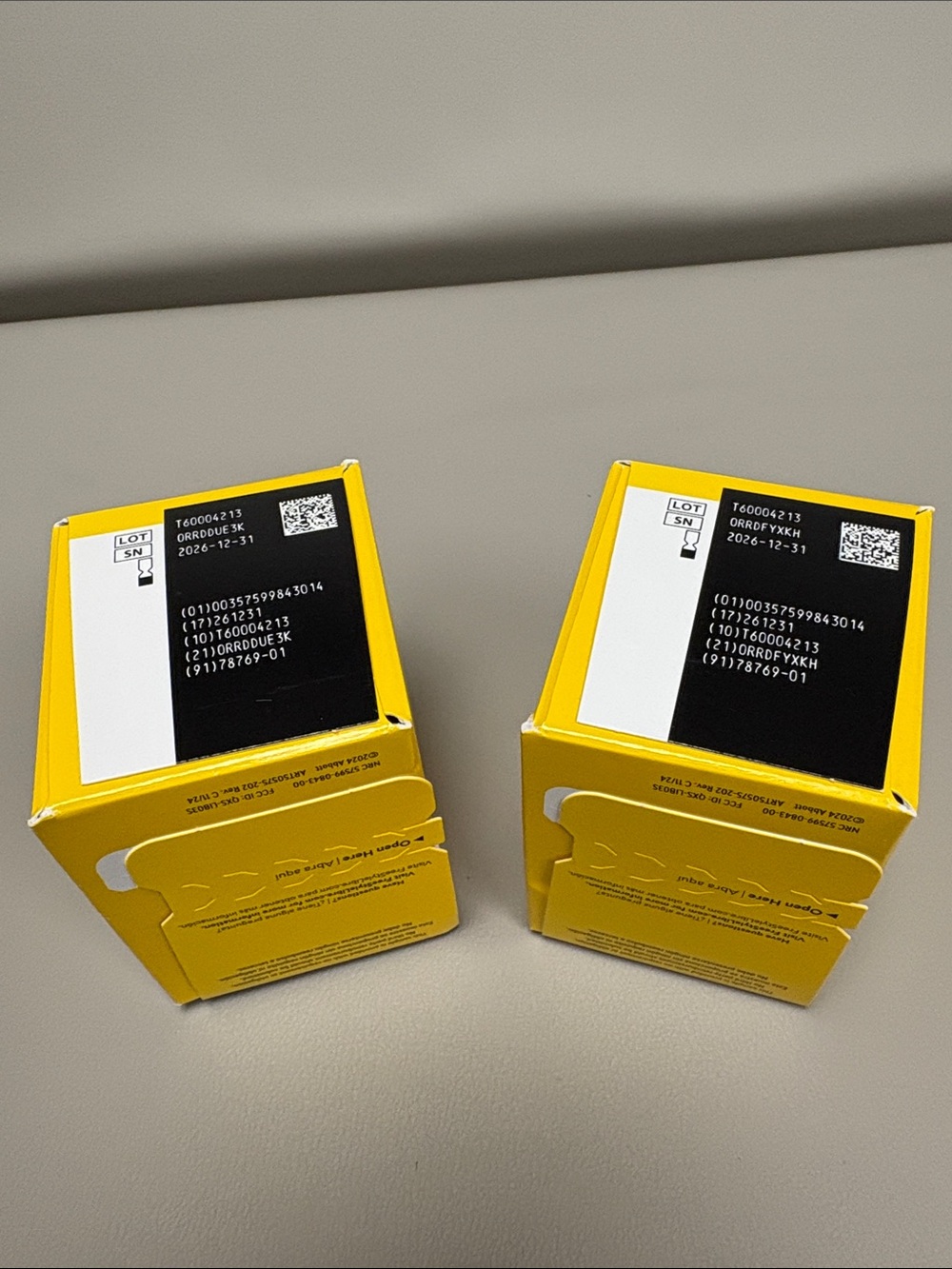 Yellow Retail Boxes (Pair)